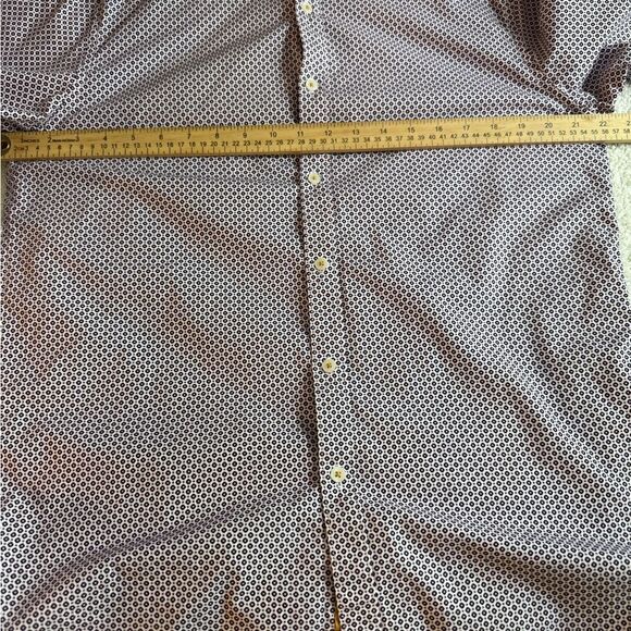 Cactus Shirt Mens Size Large Button Up Geo print Slim Fit Cotton Preppy light - Picture 6 of 10